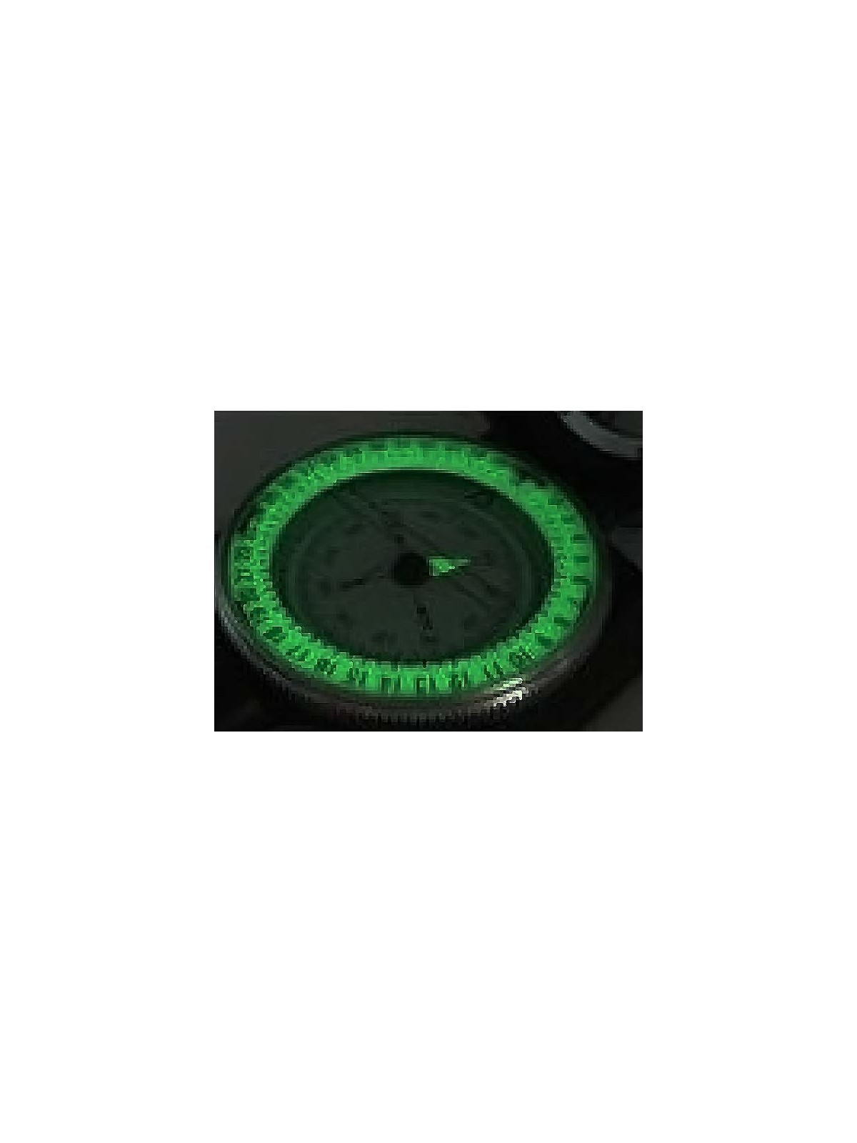 Military compass with optical lens