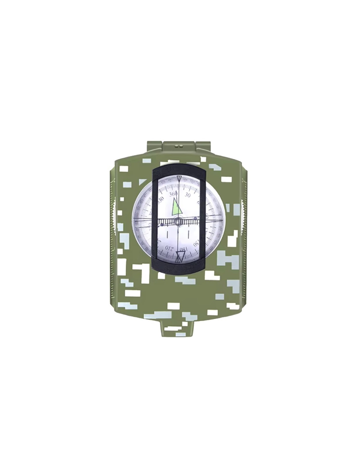 Military compass with optical lens